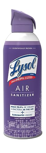 314K3v79eGL.jpg Lysol Air Sanitizer Spray, For Air Sanitization and Odor Elimination, Light Breeze, 10 Fl. Oz - Image 1