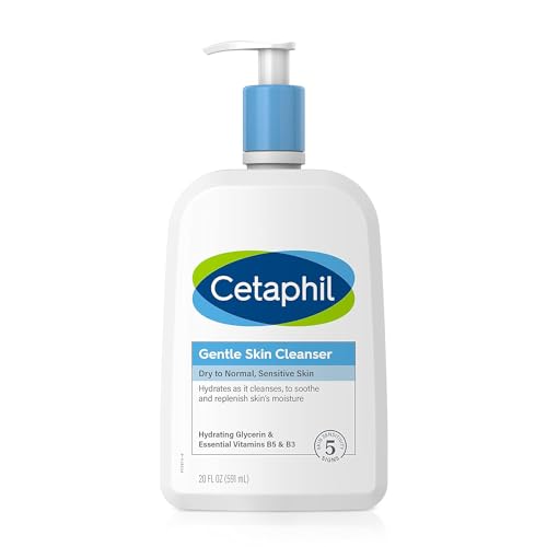 31o4mRzGpuL.jpg Cetaphil Face Wash, Hydrating Gentle Skin Cleanser for Dry to Normal Sensitive Skin, NEW 20oz, Fragrance Free, Soap Free and Non-Foaming - Image 1