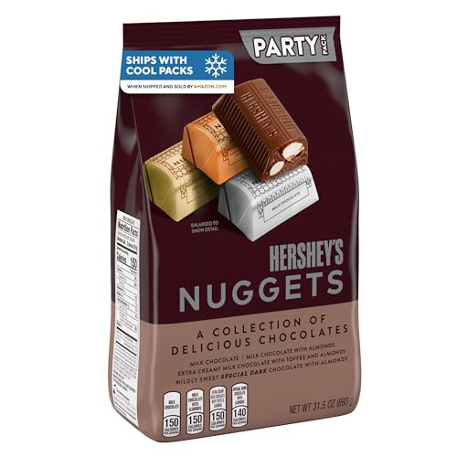 Version 1.0.0 HERSHEY'S NUGGETS Assorted Chocolate Candy Party Pack, 31.5 oz - Image 1