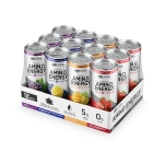 Optimum Nutrition Amino Energy Drink + Electrolytes for Hydration - Sugar Free, Amino Acids, BCAA, Keto Friendly, Sparkling Drink - Variety Pack of 12 (Packaging May Vary) - Image 2