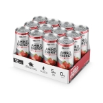 Optimum Nutrition Amino Energy Drink + Electrolytes for Hydration - Sugar Free, Amino Acids, BCAA, Keto Friendly, Sparkling Drink - Juicy Strawberry, Pack of 12 (Packaging May Vary) - Image 3