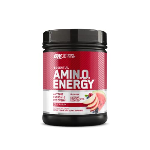 41rH75pnpHL.jpg Optimum Nutrition Amino Energy - Pre Workout with Green Tea, BCAA, Amino Acids, Keto Friendly, Green Coffee Extract, Energy Powder - Fruit Fusion, 65 Servings (Packaging May Vary) - Image 1