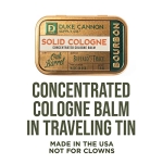 Duke Cannon Supply Co. Solid Cologne for Men Bourbon (Woodsy, Charred Oak Barrel Scent) - Concentrated Balm, Travel-Friendly Convenient Tin, Made with Natural & Organic Ingredients, 1.5 oz (1 unit) - Image 8