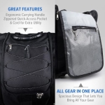OutdoorMaster Boot Bag POLAR BEAR - 50L Ski Boots and Snowboard Boots Bag, Excellent for Travel with Waterproof Exterior & Bottom - for Men, Women and Youth - Black - Image 5
