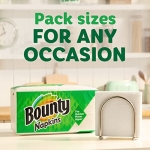 Bounty Paper Napkins, White, 1 Pack, 400 Sheets per Pack - Image 8