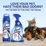 Lysol Pet Odor Eliminator Spray, Sanitizing and Disinfecting Spray for Pet Odors, 15oz (Pack of 3) - Image 2