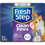 Fresh Step Clean Paws Cat Litter with Febreze Freshness, Advanced Multi Cat Low Tracking Clumping Litter, 37 lbs. (2 x 18.5 lb. Box) - Image 2