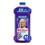 Mr. Clean 2X Concentrated Multi Surface Cleaner with Febreze Lavender Scent, All Purpose Cleaner, 41 fl oz