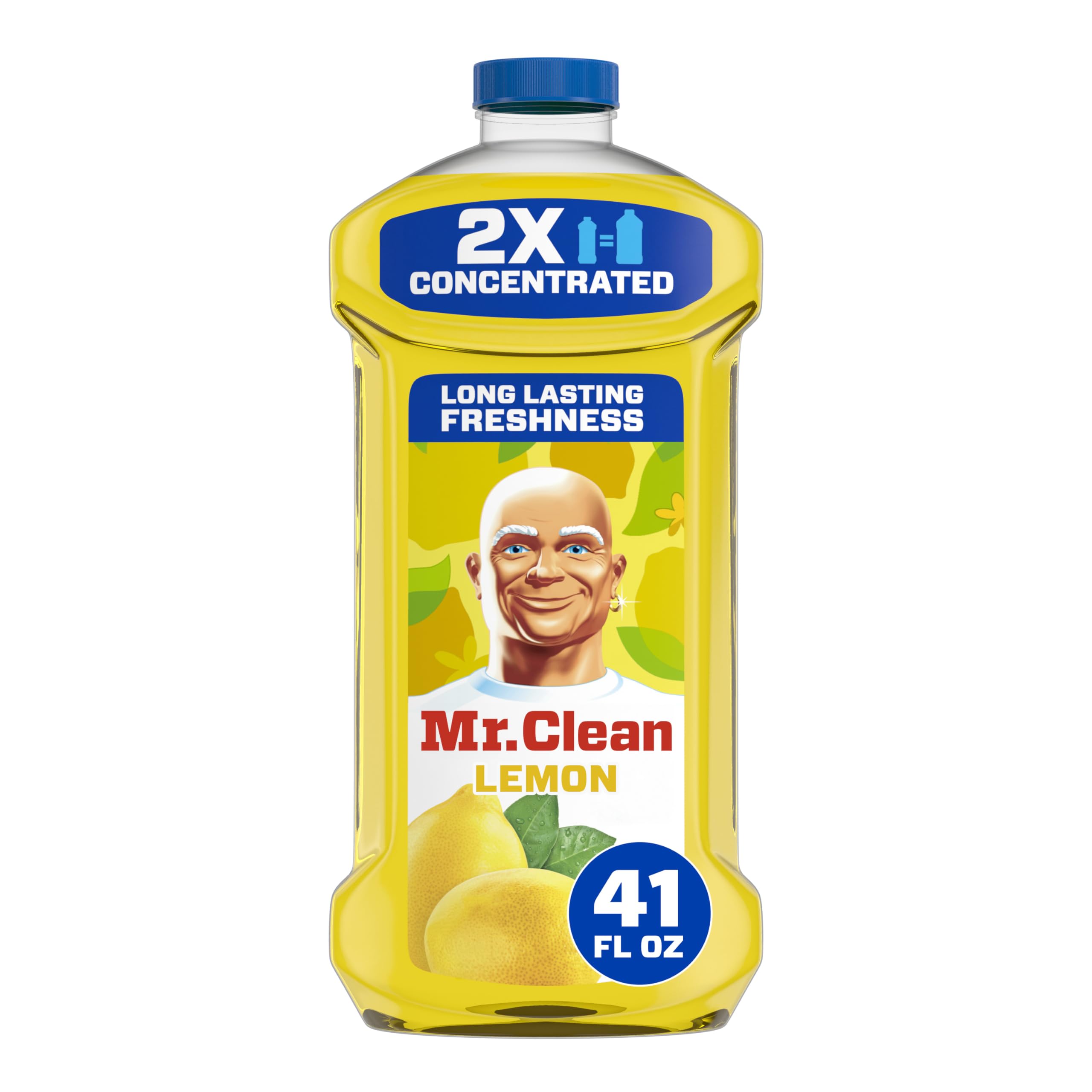 Version 1.0.0 Mr. Clean 2X Concentrated Multi Surface Cleaner with Lemon Scent, All Purpose Cleaner, 41 fl oz - Image 1