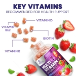 Multivitamin Gummies for Adults, Daily Gummy Vitamin for Women & Men, Extra Strength Immune Health Support Supplement with Vitamins A, C, D, E, B-6, B-12, Zinc and More - Non-GMO, Berry - 120 Gummies - Image 6
