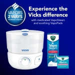 Vicks VapoSteam Medicated Liquid with Camphor, a Cough Suppressant, 8 Oz – VapoSteam Liquid Helps Relieve Coughing, for Use in Vicks Vaporizers and Humidifiers - Image 7